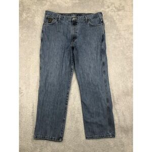 Cinch Green Label Jeans Mens 40x30 Relaxed Fit Distressed Blue MB90530001